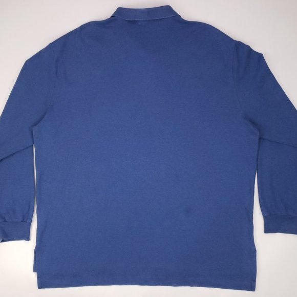2XL Polo Ralph Lauren Long Sleeve Polo Blue XXL In - Picture 3 of 12